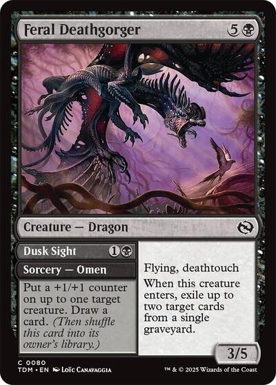 2025 Magic: Tarkir: Dragonstorm (TDM) - Feral Deathgorger (#80, Common)