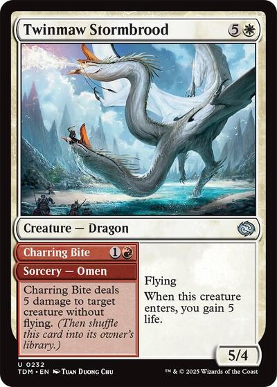 Twinmaw Stormbrood (TDM) #232 Uncommon (Lightly Played) Tarkir: Dragonstorm Magic: 2025