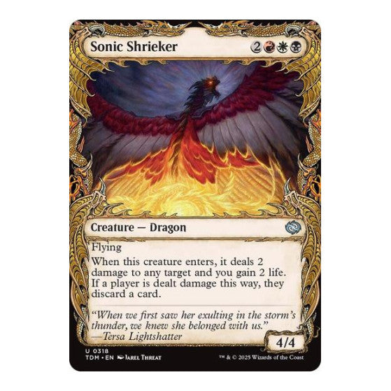 Sonic Shrieker (Showcase) (TDM) #318 Uncommon (Lightly Played) Tarkir: Dragonstorm Magic: The Gathering: 2025