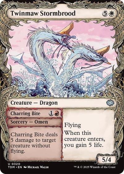 Twinmaw Stormbrood Showcase (TDM) #320 Uncommon (Foil Near Mint) Tarkir: Dragonstorm Magic: The Gathering: 2025