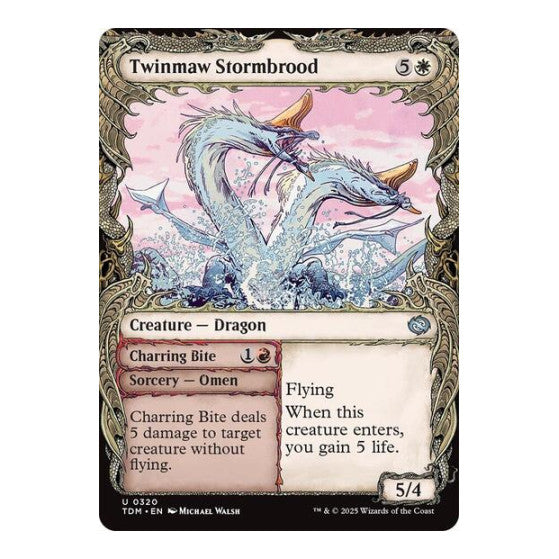 Twinmaw Stormbrood (Showcase) (TDM) #320 Uncommon Tarkir: Dragonstorm Magic: The Gathering: 2025