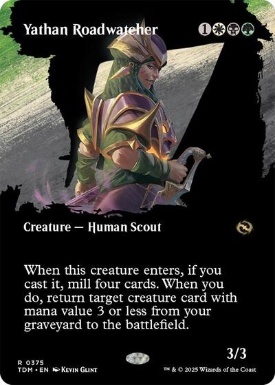 Yathan Roadwatcher Borderless (TDM) #375 Rare (Lightly Played) Tarkir: Dragonstorm Magic: The Gathering: 2025