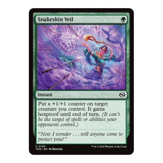 Snakeskin Veil (TDM) #159 Common Tarkir: Dragonstorm Magic: The Gathering: 2025
