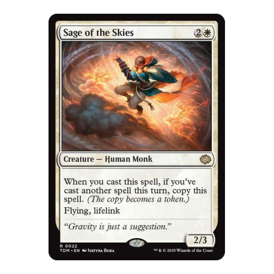Sage of the Skies (TDM) #22 Rare (Lightly Played) Tarkir: Dragonstorm Magic: The Gathering: 2025