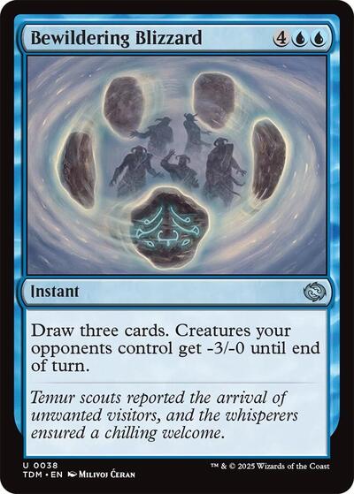Bewildering Blizzard (TDM) #38 Uncommon (Lightly Played) Tarkir: Dragonstorm Magic: 2025