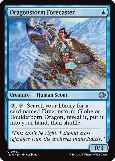 Dragonstorm Forecaster (TDM) #43 Uncommon (Lightly Played) Tarkir: Dragonstorm Magic: The Gathering: 2025