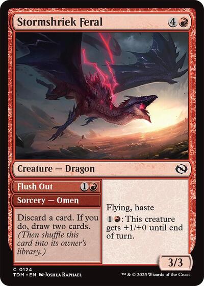 2025 Magic: Tarkir: Dragonstorm (TDM) - Stormshriek Feral (#124, Common)