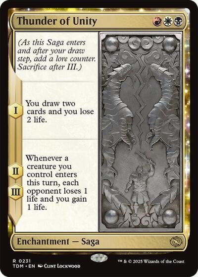 Thunder of Unity (TDM) #231 Rare (Lightly Played) Tarkir: Dragonstorm Magic: The Gathering: 2025