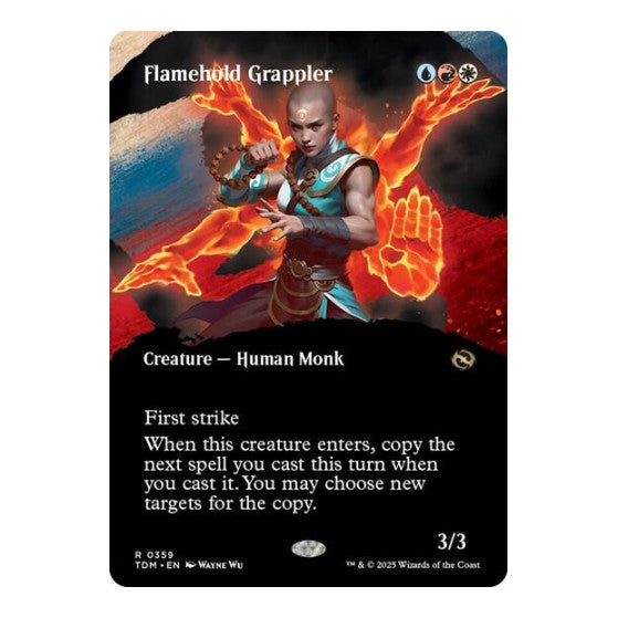 Flamehold Grappler (Borderless) (TDM) #359 Rare (Lightly Played) Tarkir: Dragonstorm Magic: The Gathering: 2025
