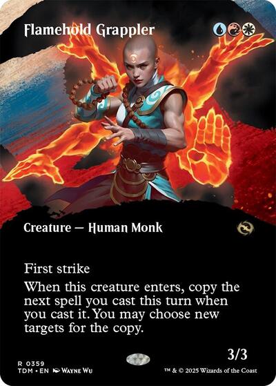 Flamehold Grappler Borderless (TDM) #359 Rare (Lightly Played) Tarkir: Dragonstorm Magic: The Gathering: 2025