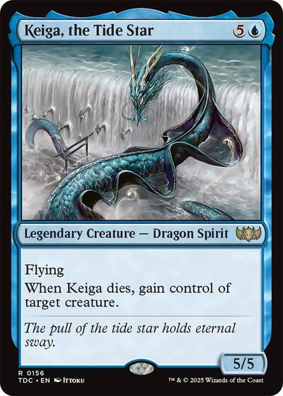 Keiga the Tide Star (TDC) #156 Rare (Lightly Played) Commander: Tarkir: Dragonstorm Magic: The Gathering: 2025