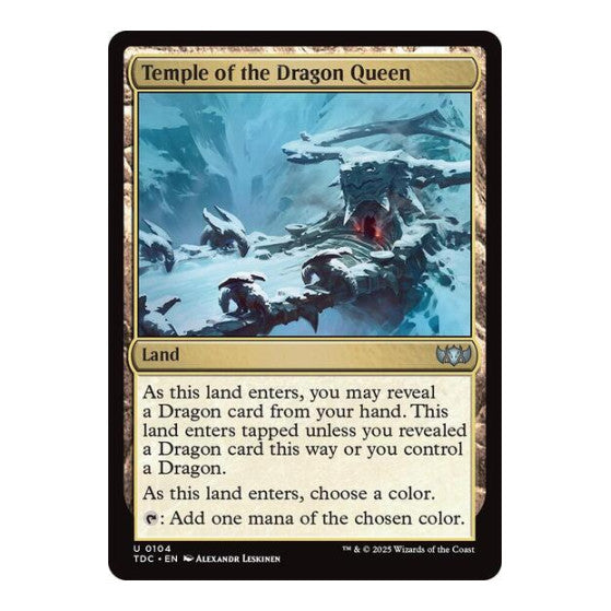 Temple of the Dragon Queen (TDC) #104 Uncommon (Lightly Played) Commander: Tarkir: Dragonstorm Magic: The Gathering: 2025