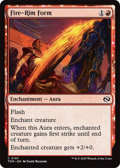 Fire Rim Form (TDM) #107 Common (Lightly Played) Tarkir: Dragonstorm Magic: The Gathering: 2025