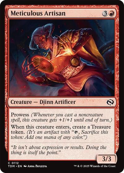 2025 Magic: Tarkir: Dragonstorm (TDM) - Meticulous Artisan (#112, Common)