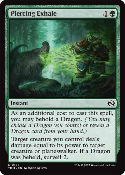 Piercing Exhale (TDM) #151 Common Tarkir: Dragonstorm Magic: The Gathering: 2025