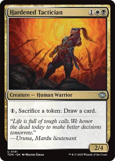 Hardened Tactician (TDM) #191 Uncommon (Lightly Played) Tarkir: Dragonstorm Magic: The Gathering: 2025