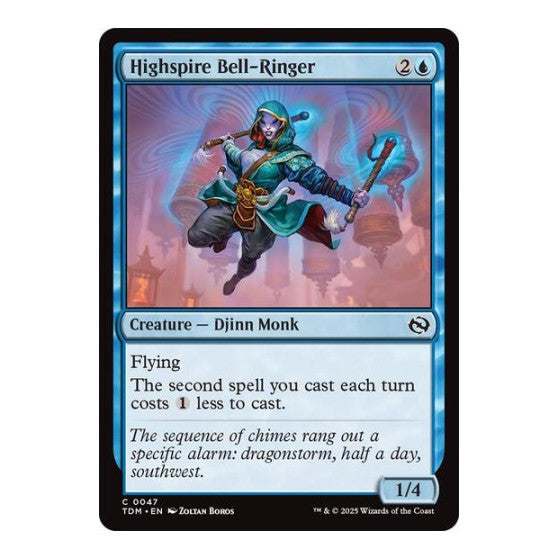 Highspire Bell-Ringer (TDM) #47 Common Tarkir: Dragonstorm Magic: The Gathering: 2025