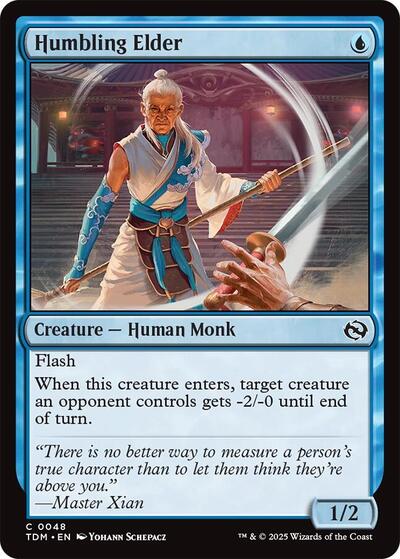 2025 Magic: Tarkir: Dragonstorm (TDM) - Humbling Elder (#48, Common)