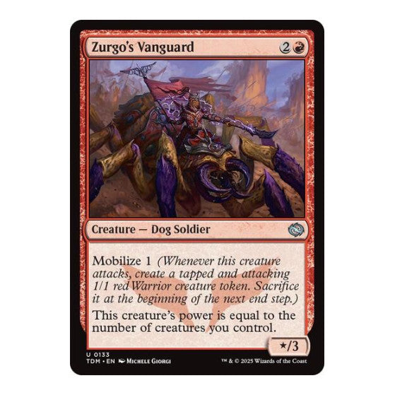 Zurgo's Vanguard (TDM) #133 Uncommon Tarkir: Dragonstorm Magic: The Gathering: 2025