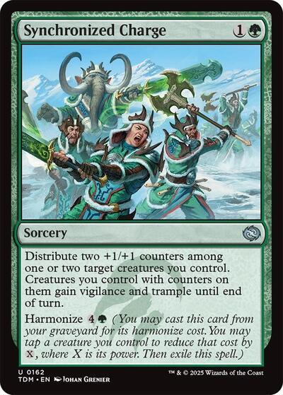 Synchronized Charge (TDM) #162 Uncommon (Lightly Played) Tarkir: Dragonstorm Magic: The Gathering: 2025