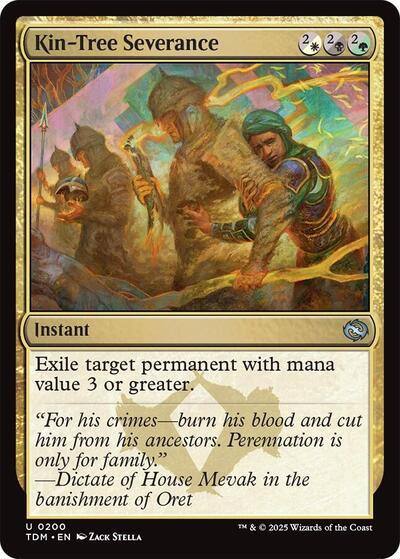 Kin Tree Severance (TDM) #200 Uncommon (Near Mint) Tarkir: Dragonstorm Magic: The Gathering: 2025
