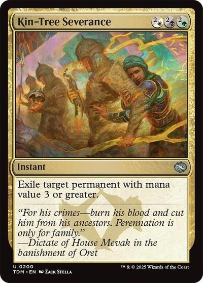 Kin Tree Severance (TDM) #200 Uncommon Tarkir: Dragonstorm Magic: The Gathering: 2025