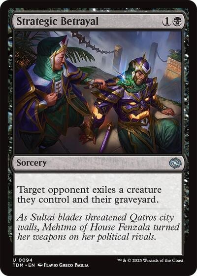 Strategic Betrayal (TDM) #94 Uncommon (Lightly Played) Tarkir: Dragonstorm Magic: The Gathering: 2025