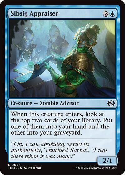 Sibsig Appraiser (TDM) #56 Common (Lightly Played) Tarkir: Dragonstorm Magic: The Gathering: 2025