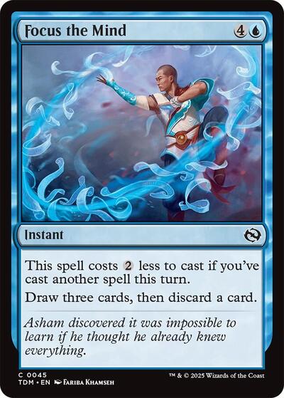 Focus the Mind (TDM) #45 Common (Lightly Played) Tarkir: Dragonstorm Magic: 2025