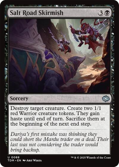 Salt Road Skirmish (TDM) #88 Uncommon (Lightly Played) Tarkir: Dragonstorm Magic: 2025