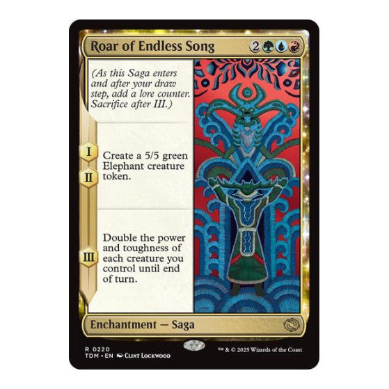 Roar of Endless Song (TDM) #220 Rare (Near Mint) Tarkir: Dragonstorm Magic: The Gathering: 2025