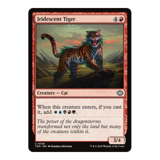 Iridescent Tiger (TDM) #109 Uncommon Tarkir: Dragonstorm Magic: The Gathering: 2025