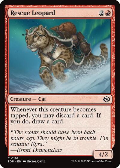 2025 Magic: Tarkir: Dragonstorm (TDM) - Rescue Leopard (#116, Common)