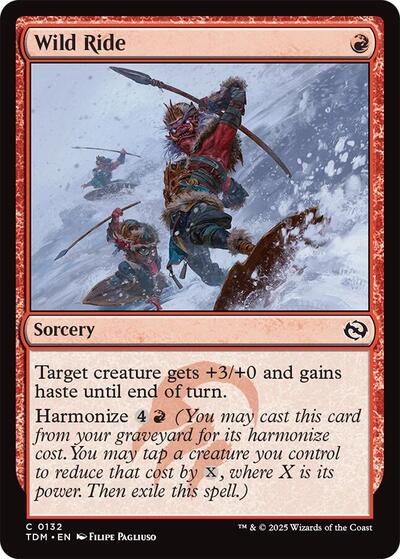 2025 Magic: Tarkir: Dragonstorm (TDM) - Wild Ride (#132, Common)