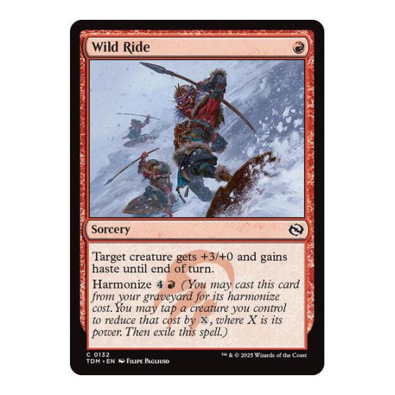 Wild Ride (TDM) #132 Common Tarkir: Dragonstorm Magic: The Gathering: 2025