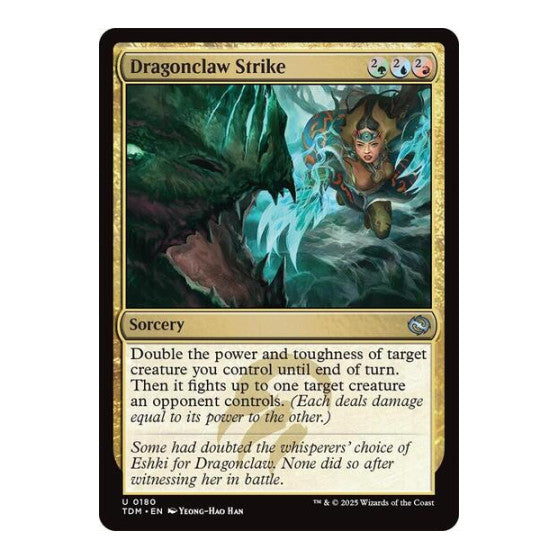 Dragonclaw Strike (TDM) #180 Uncommon (Lightly Played) Tarkir: Dragonstorm Magic: The Gathering: 2025