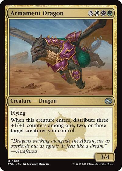 Armament Dragon (TDM) #168 Uncommon (Foil Lightly Played) Tarkir: Dragonstorm Magic: The Gathering: 2025