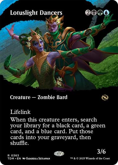 Lotuslight Dancers Borderless (TDM) #363 Rare (Lightly Played) Tarkir: Dragonstorm Magic: The Gathering: 2025