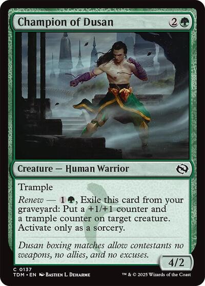 Champion of Dusan (TDM) #137 Common Tarkir: Dragonstorm Magic: The Gathering: 2025