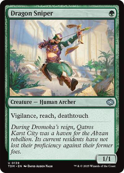 Dragon Sniper (TDM) #139 Uncommon (Lightly Played) Tarkir: Dragonstorm Magic: The Gathering: 2025