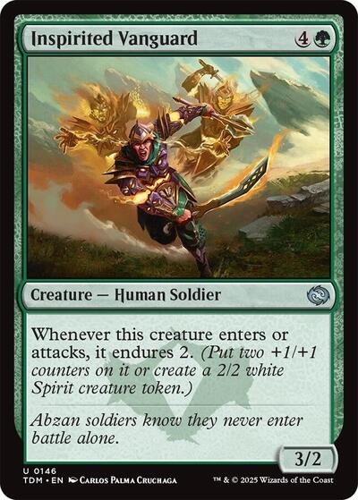 Inspirited Vanguard (TDM) #146 Uncommon (Lightly Played) Tarkir: Dragonstorm Magic: 2025