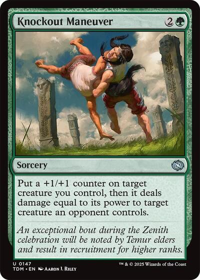 Knockout Maneuver (TDM) #147 Uncommon (Lightly Played) Tarkir: Dragonstorm Magic: The Gathering: 2025
