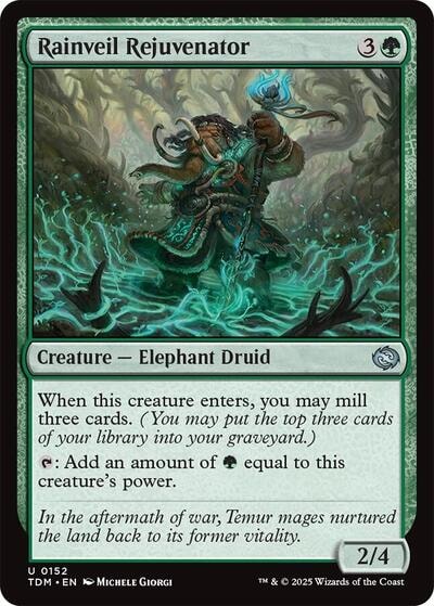 Rainveil Rejuvenator (TDM) #152 Uncommon (Lightly Played) Tarkir: Dragonstorm Magic: The Gathering: 2025