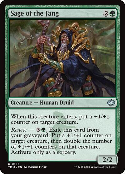 Sage of the Fang (TDM) #155 Uncommon (Lightly Played) Tarkir: Dragonstorm Magic: 2025