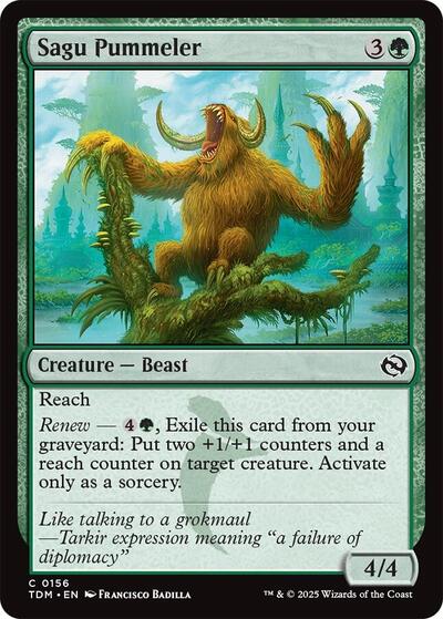 2025 Magic: Tarkir: Dragonstorm (TDM) - Sagu Pummeler (#156, Common)