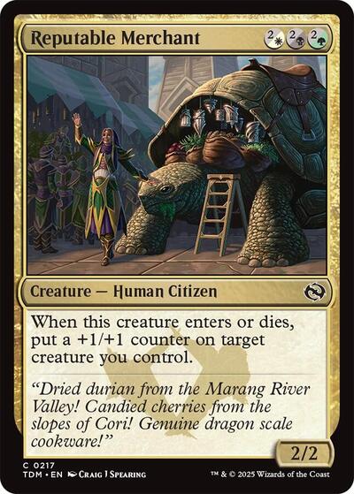Reputable Merchant (TDM) #217 Common (Lightly Played) Tarkir: Dragonstorm Magic: The Gathering: 2025