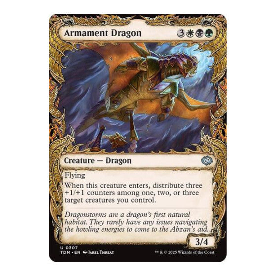 Armament Dragon (Showcase) (TDM) #307 Uncommon (Foil Lightly Played) Tarkir: Dragonstorm Magic: The Gathering: 2025