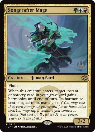 Songcrafter Mage (PPTDM) #225 Rare (Lightly Played) Promo Pack: Tarkir: Dragonstorm Magic: The Gathering: 2025