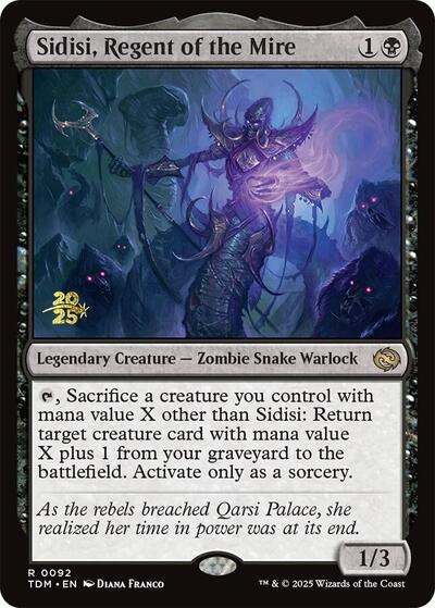 Sidisi Regent of the Mire (PRE) #92s Rare (Foil Near Mint) Prerelease Cards Magic: The Gathering: 2026