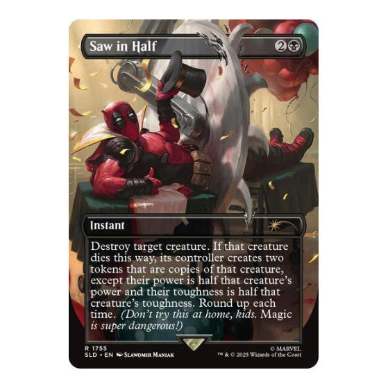 Saw in Half (SLD) #1755 Rare (Near Mint) Secret Lair Drop Series Magic: The Gathering: 2026